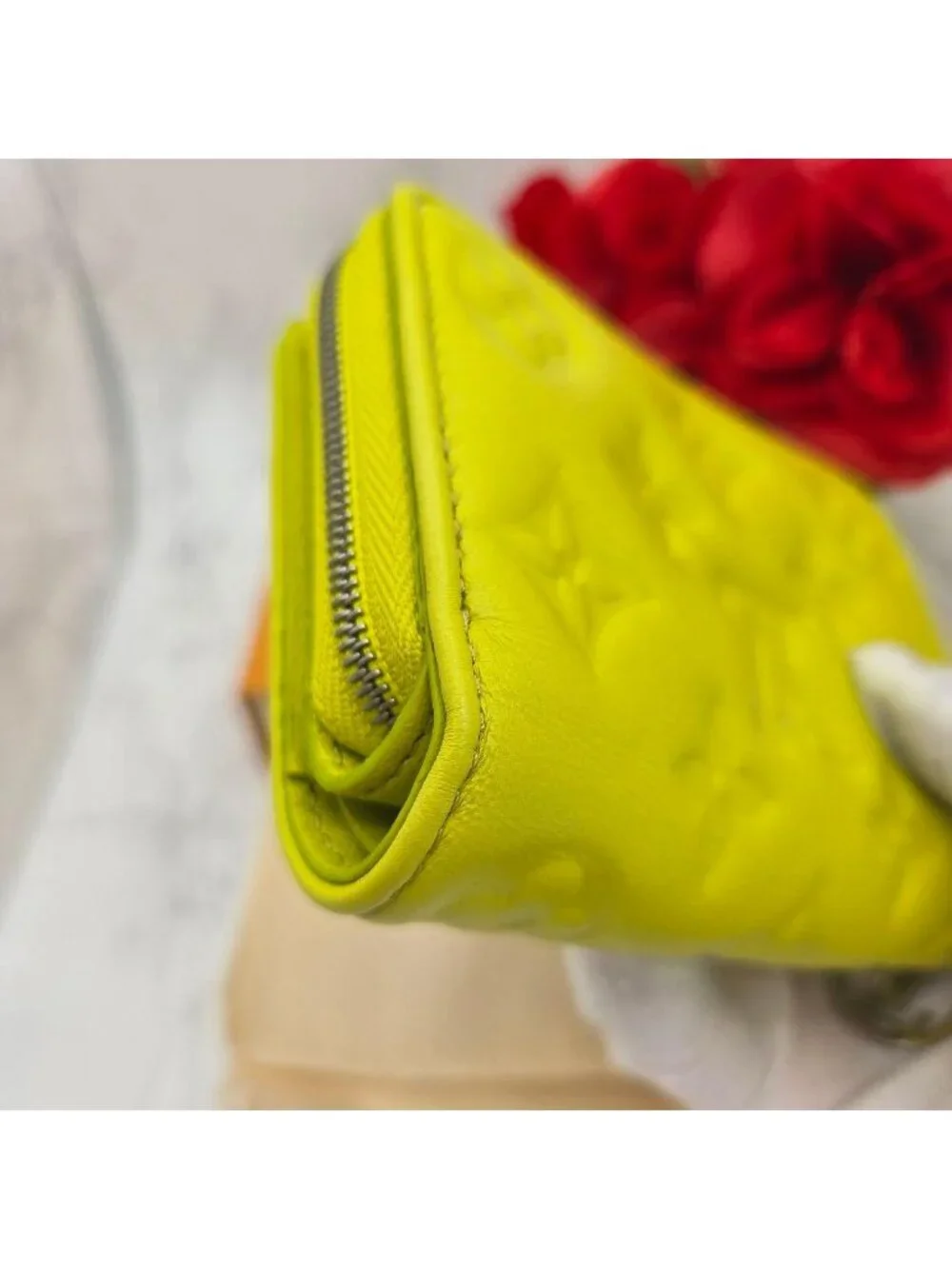 Louis Vuitton Portefeuille Lou Yellow Fold Wallet